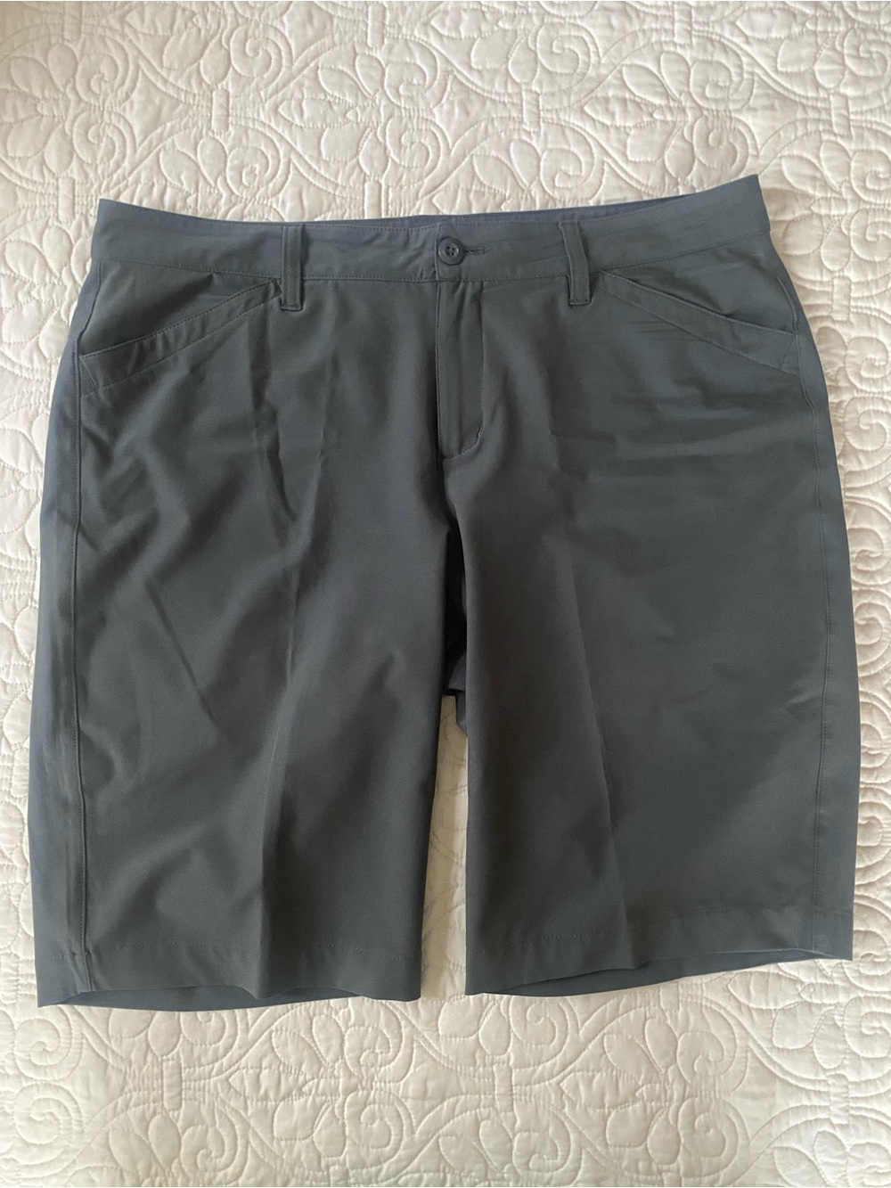 Eddie Bauer Charcoal Gray Women's Stretch Bermuda Shorts